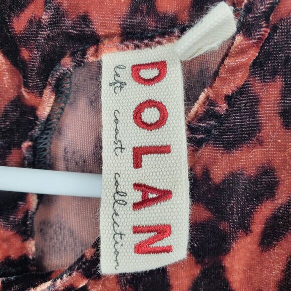 Dolan Anthropologie Charley Velvet Long Sleeved Cheetah Print Shirt XS - Picture 3 of 11